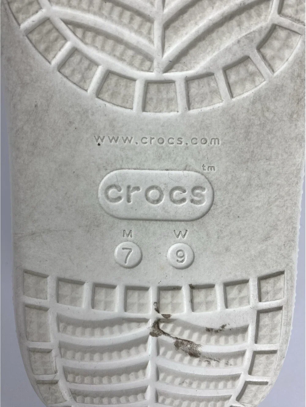 Crocs Classic Platform Clogs Women’s 9 Men’s 7 White Chunky Shoes